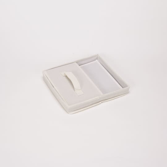 Household Essentials Medium Canvas Storage Bin with Lid
